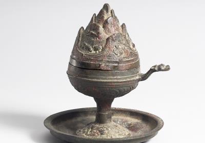图片[3]-Incense burner in boshan mountain shape, Han dynasty (206 BCE-220 CE)-China Archive